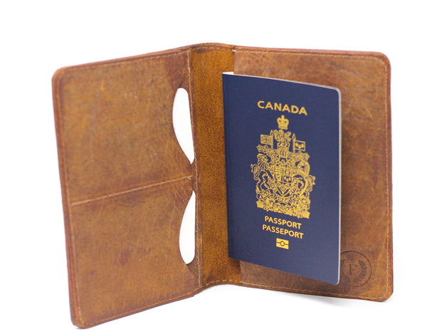Passport Wallet - Natural Brown
